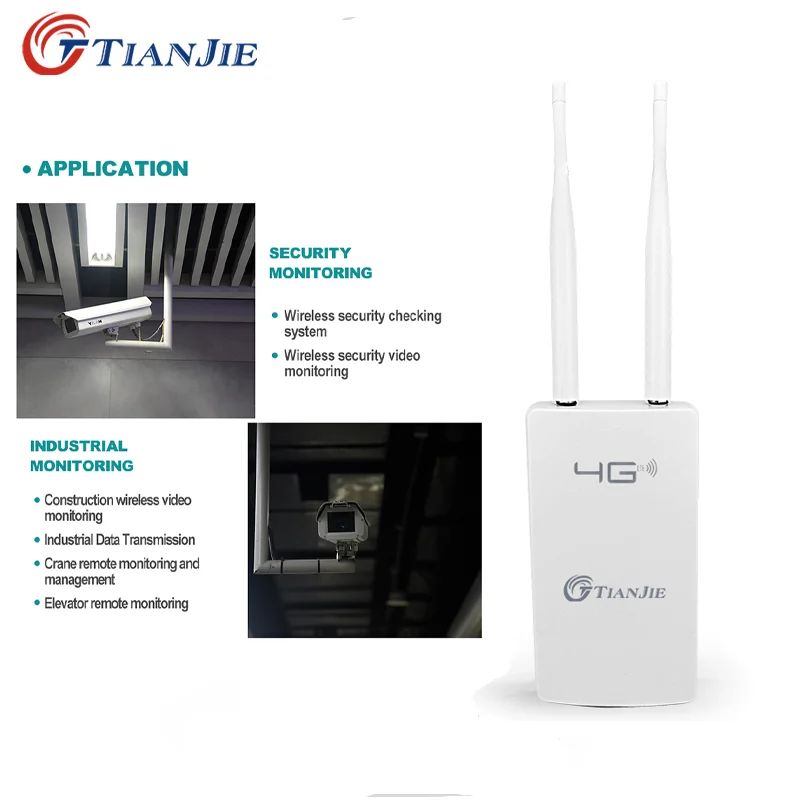 TIANJIE High Speed Outdoor 4G LTE Wireless AP Waterproof Sim Card Slot Wifi Router Dongle wi-fi Hotspot Station CPE роутер Modem