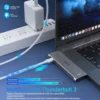 MOKiN USB Type C Hub for MacBook Pro USB Adapter Docking Station Dual USB C to HDMI USB3.0 SD/TF for MacBook Mac Dongle Laptops 4
