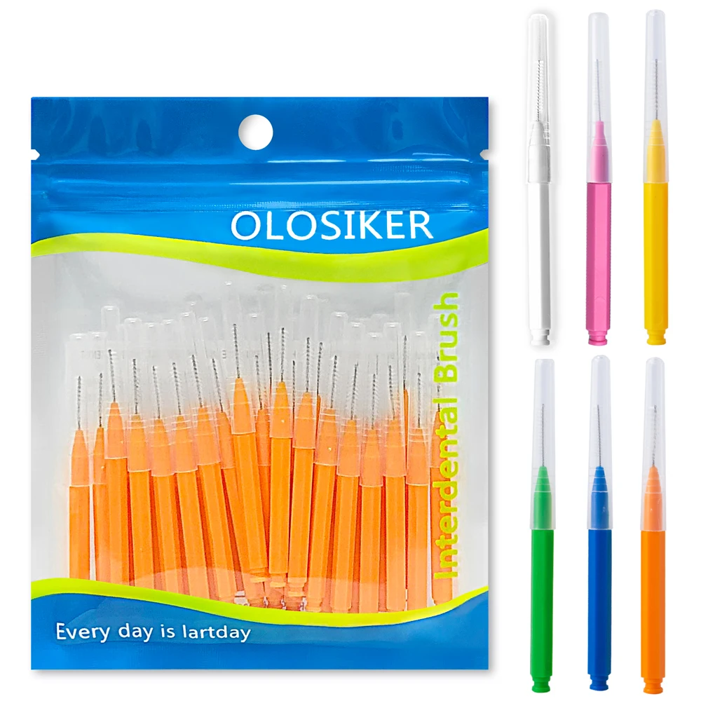 30 Interdental Brushes Straight Adult Cleaning Braces Orthodontic Gaps Between Teeth
