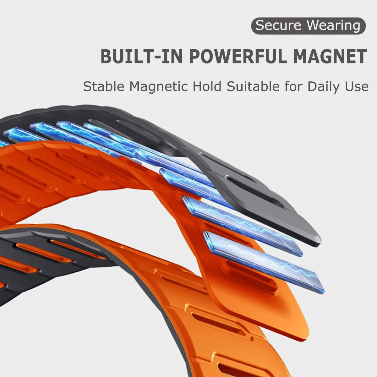 Universal Magnetic Loop Band - 20mm/22mm Silicone Strap
