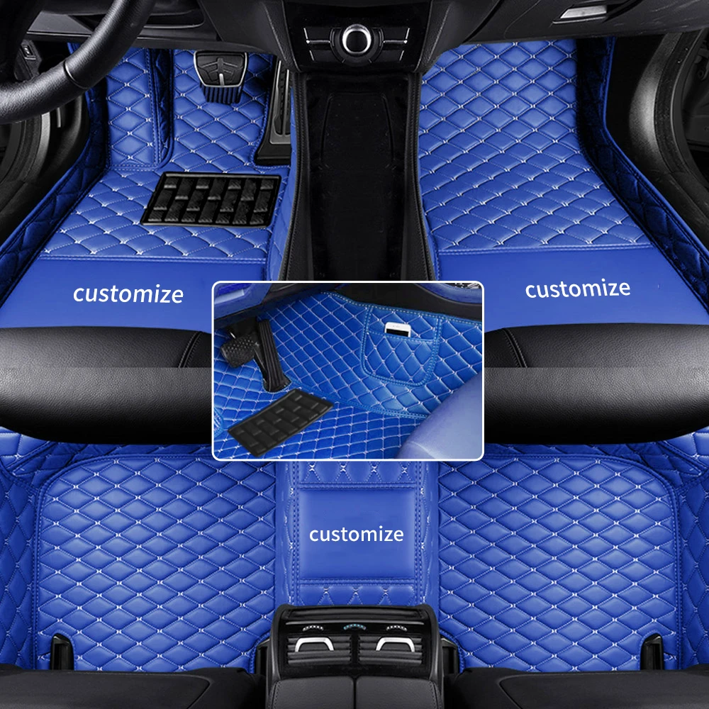 Tapis de sol de voiture personnalisé avec poches, tapis intérieur étanche,  adapté au modèle de voiture 98%, ensemble complet - AliExpress