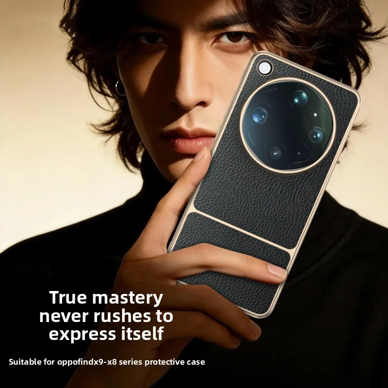 Luxury PU Leather Magnetic Wireless Charging Protective Back Cover Case
