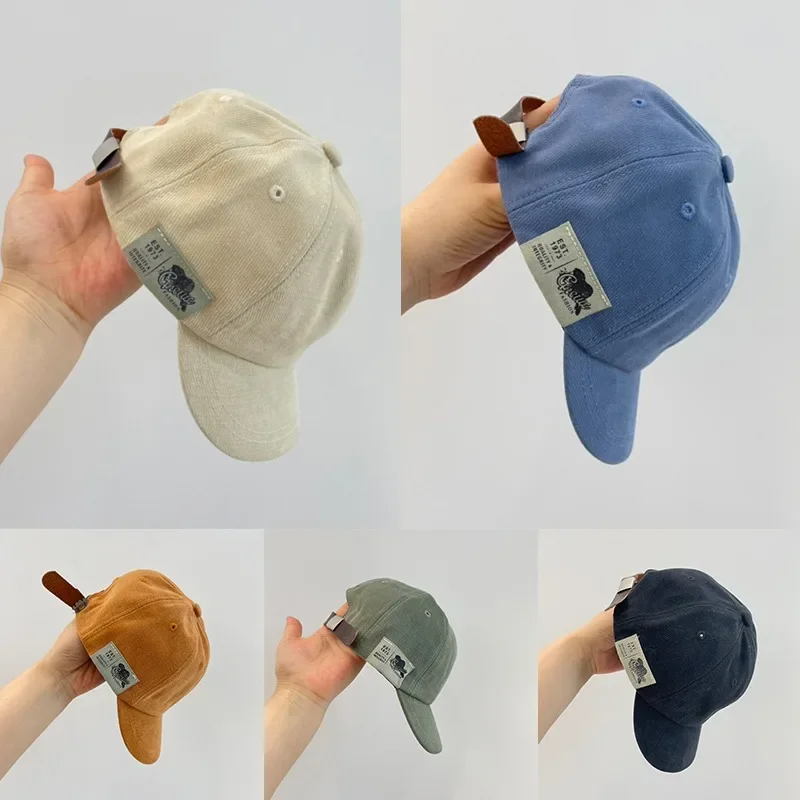 Baby Baseball Hat Kids Boys Sun Protection Cap Spring Summer Baby Sun Hat Soft Children Peaked Cap Infant Adjustable Visor baseball cap