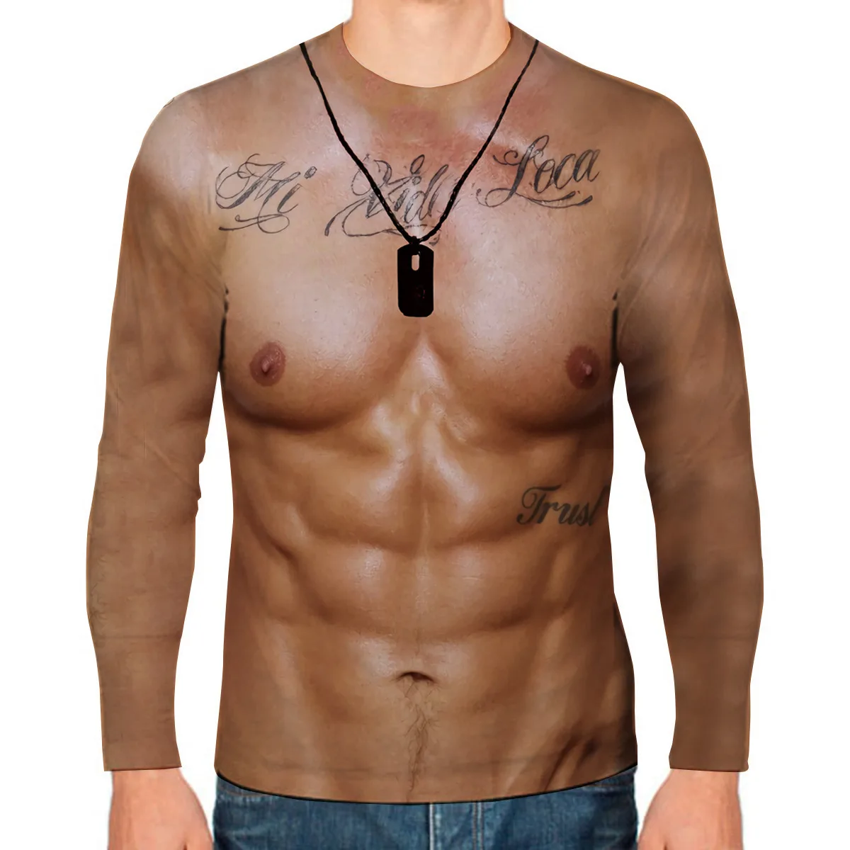 Funny 3D Print Long Sleeve T Shirt Streetwear