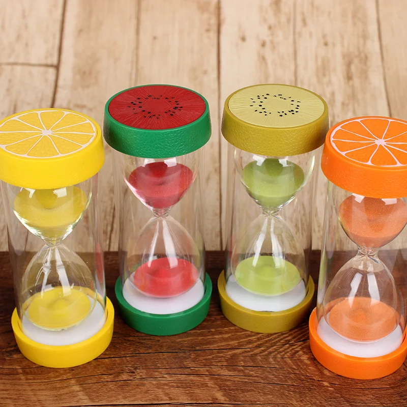 

Fruit Hourglass Set Timer 3/5 Minutes Sandglass Home Decoration Accessories Children's Ornaments Home Decor