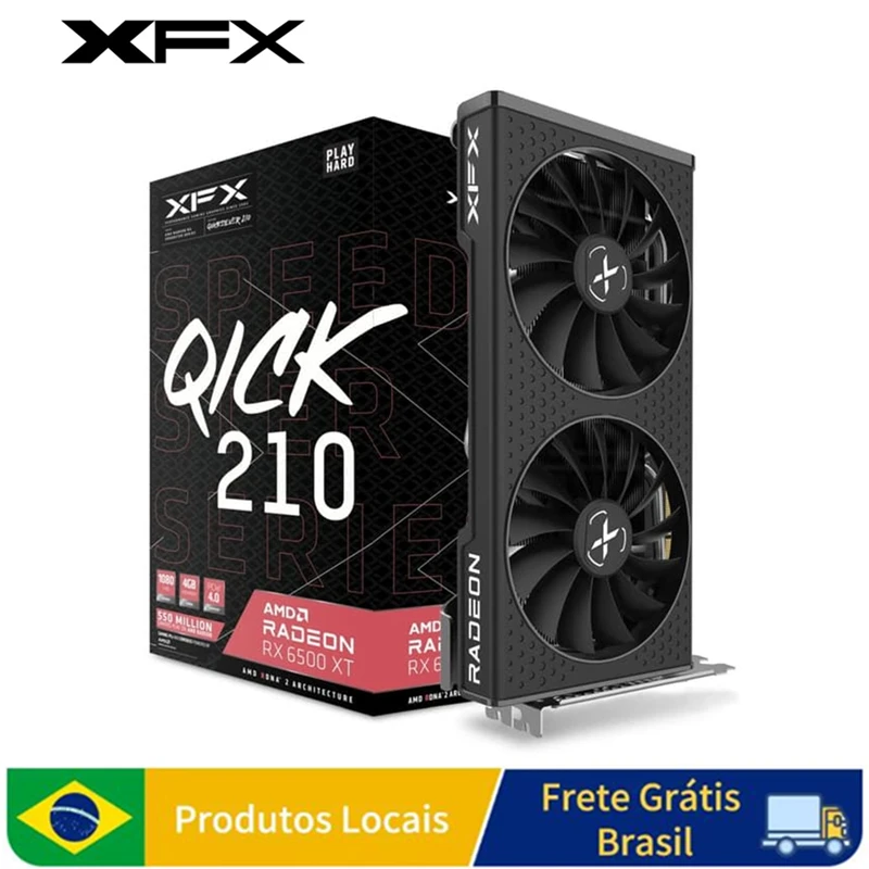 Placa de Vídeo XFX QICK 210 RX 6500 XT 4GB