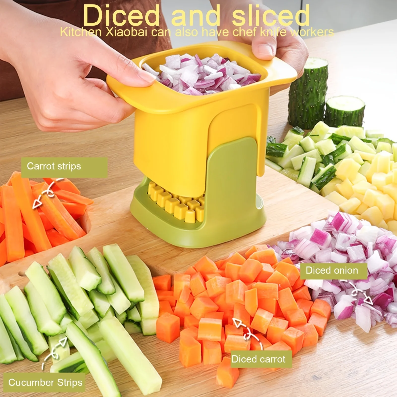 Onion Cutter Potato French Fries Slicer Multi-functional Vegetable Cutter Fruit Cutting 1pc vegetable slicer french fry cutter
