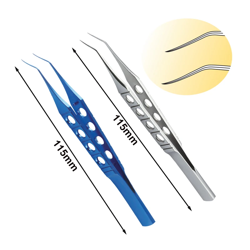 

115mm LASIK Retreatment Forceps Eyelid Forceps Tweezers Stainless Steel/Titanium Alloy Ophthalmic Surgical Tool