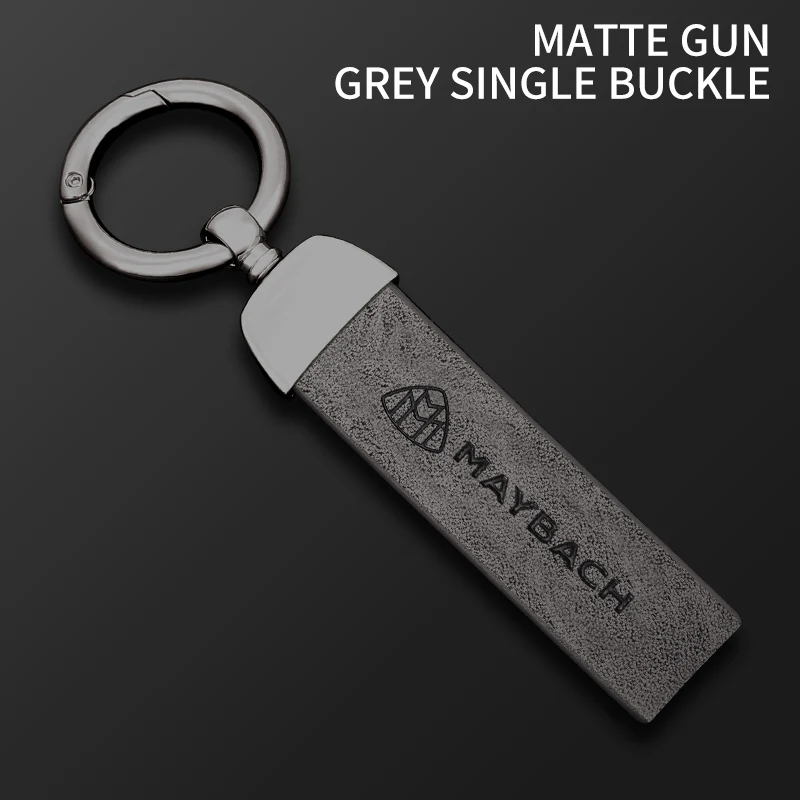 Maybach Key Metal Leather Car Keychain Key Ring Keyring For Mercedes Benz Maybach ...