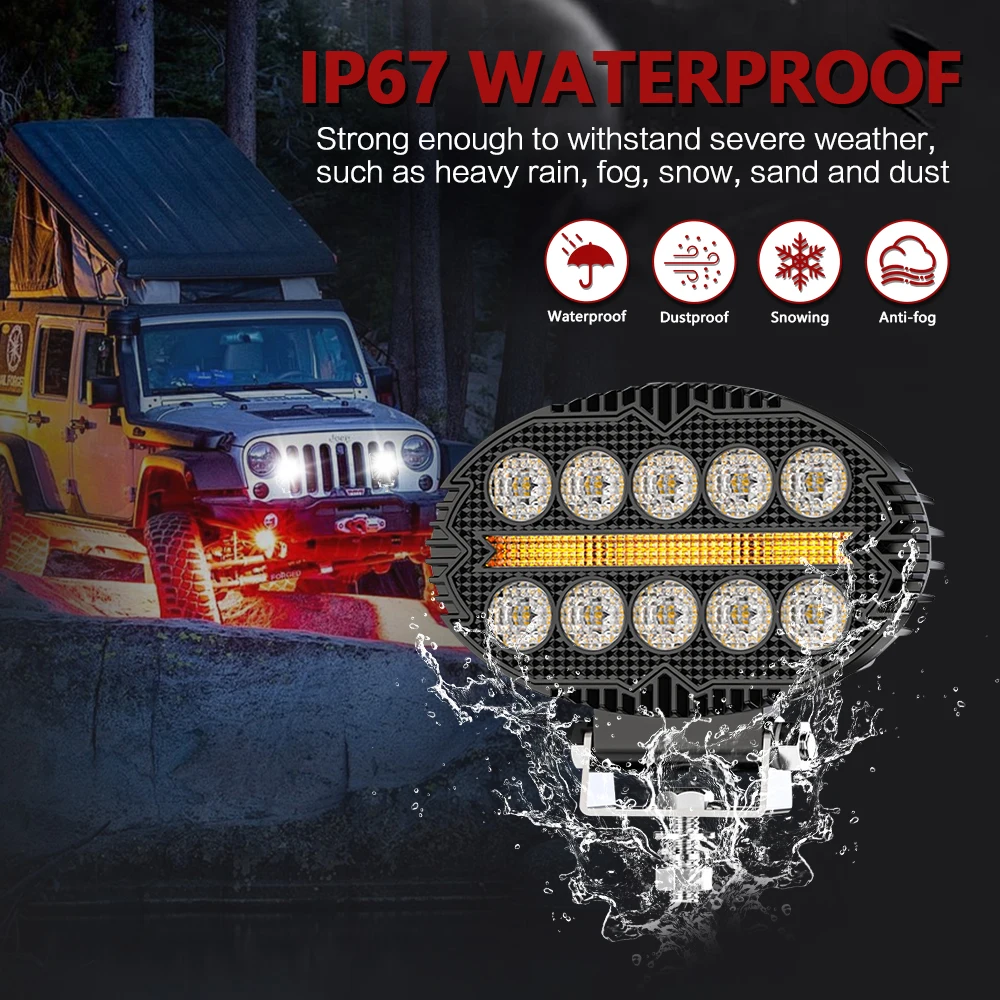 5.5Inch Work Fog Light LED Headlight Light Auto Fog Light Led Light Bar for Moto