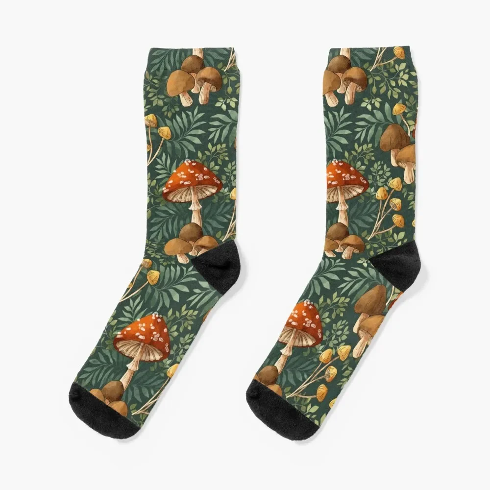 Woodland Mushroom Spray Socks Stockings Soccer man Socks Men Women's бинокль konus woodland 10x42