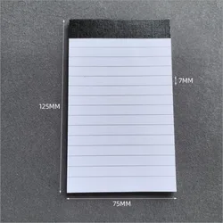 Compact Leather Pocket Notebook with Horizontal Lines - Portable Planner (Refills 01)