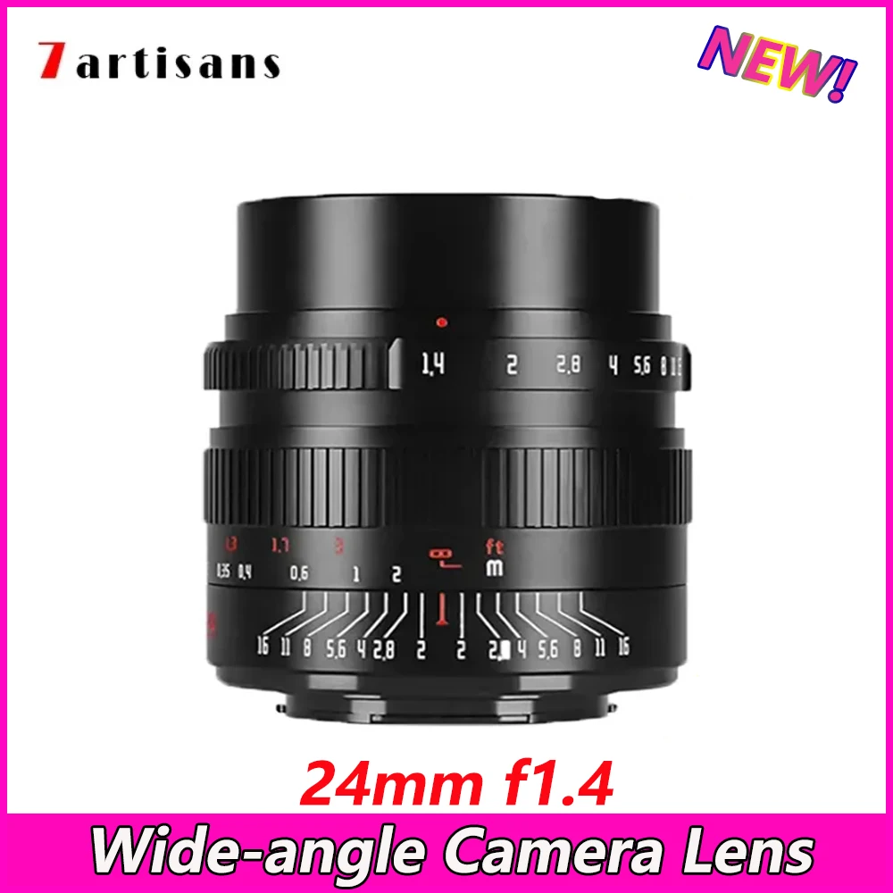 7 Artigiani Obiettivo Per Fotocamera F1.4 Da 24Mm Aps-C Obiettivo Per Primes Umanistici Ad Ampia Apertura Per Sonye,Canon Eos-M,Rf Fujifxm4/3,Nikon Z,