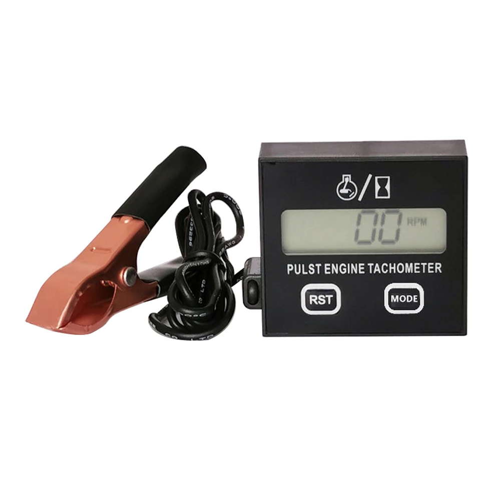 Chain Saw Tachometer Gasoline Engine Lawn Mower High Tachometer Digital Display Induction Pulse Car Accessories