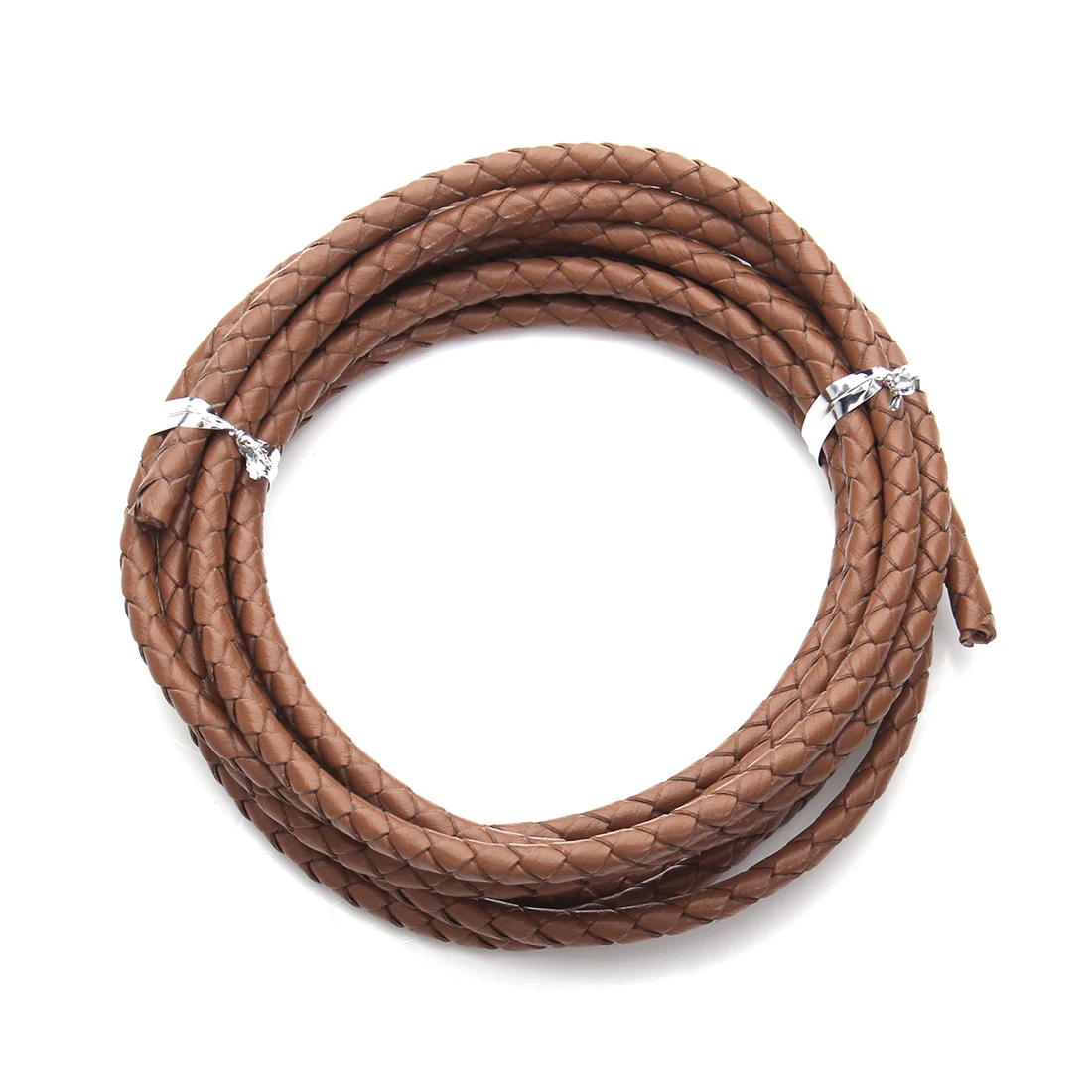 2 Yards 3/4/6mm Echtes Leder Runde Seil Schnur Gewebtes Leder Seil Für Schmuck Machen DIY Leder Armband Halskette Zubehör – Detail 8