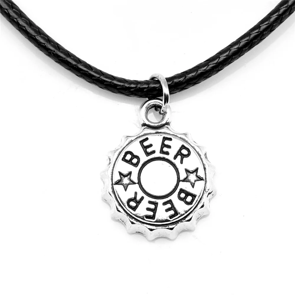 

1 Piece Beer Bottle Caps Necklac Woman Fashion Jewellery 13x17mm
