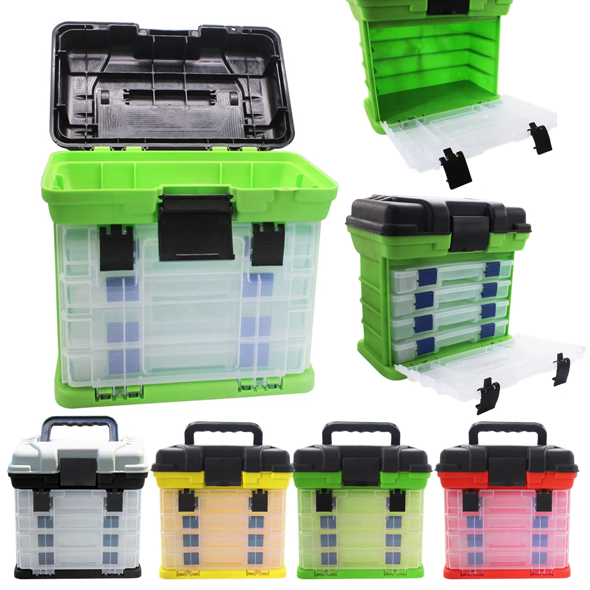Fishing Lure Box 4-layer Tackle Box
