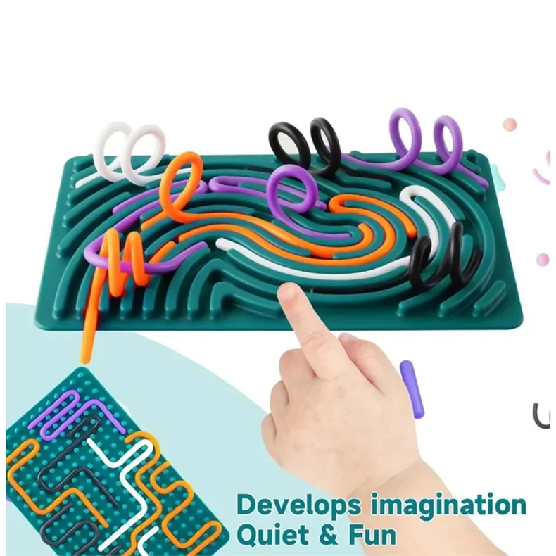 Pelota sensorial Montessori Bola educativa de varillas de silicona 12 S4e15cffc63b847e0ad6e107e3851a299w