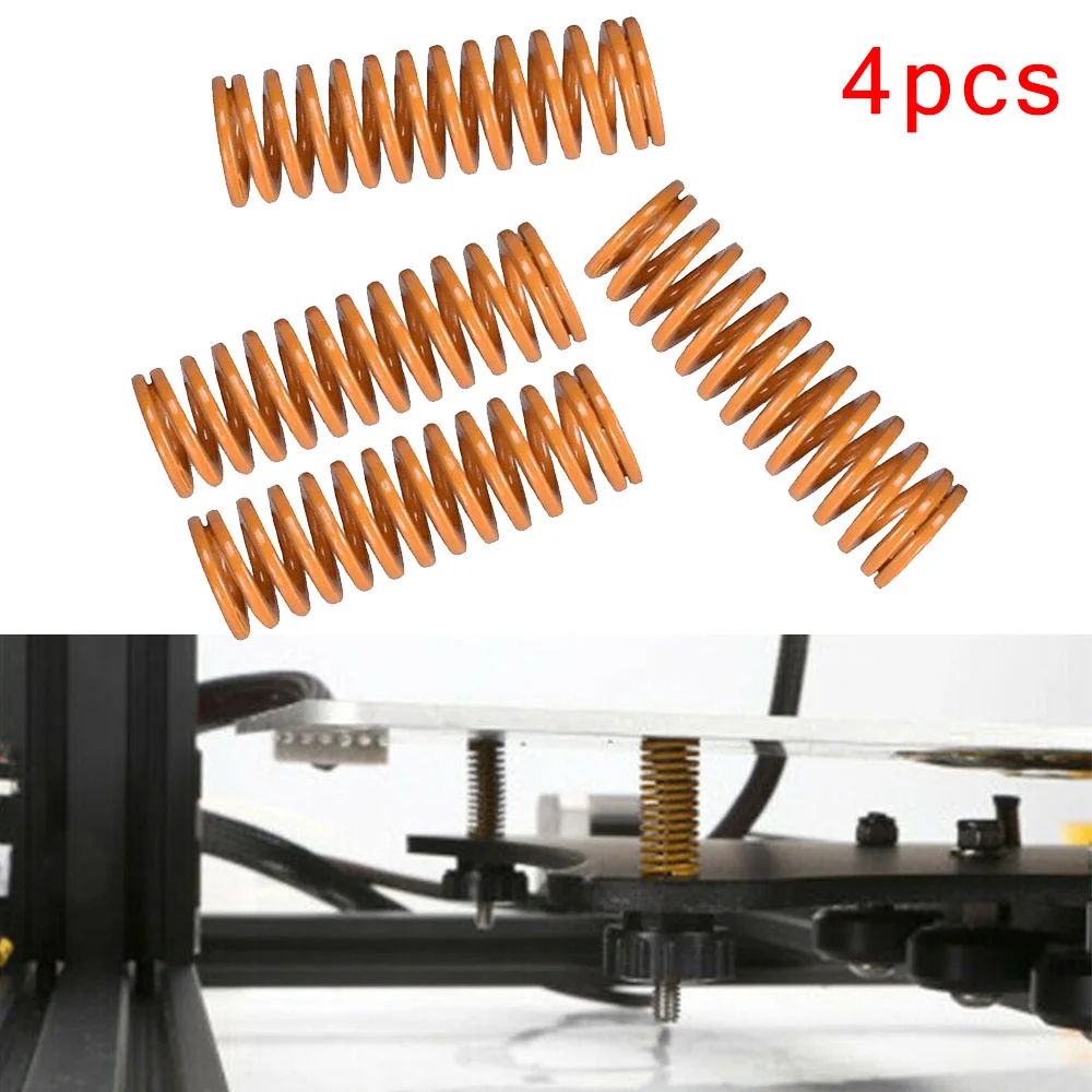 CR-10, CR-10S, CR-X, Ender 3, Ender 3 Pro, Ender 2, CREALITY용 4개 업그레이드 플랫 베드 스프링