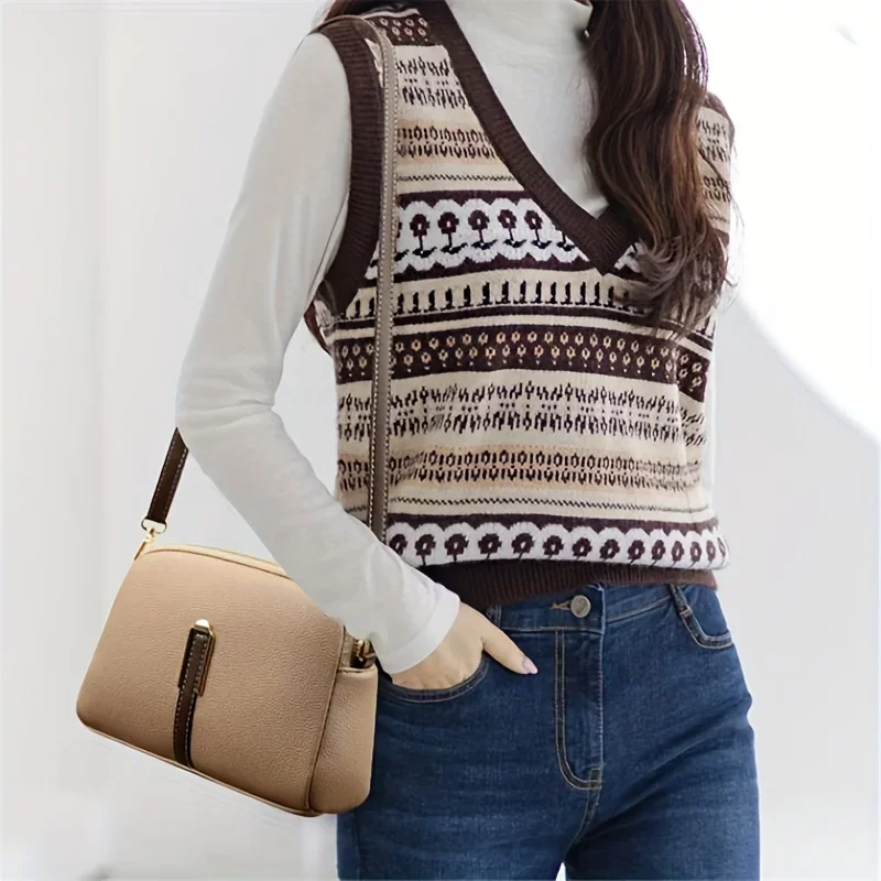 Women's Fashion Shoulder Bag & Crossbody Purse, Casual Solid Color Versatile Small Messenger Bags for Women  Purses and Handbags