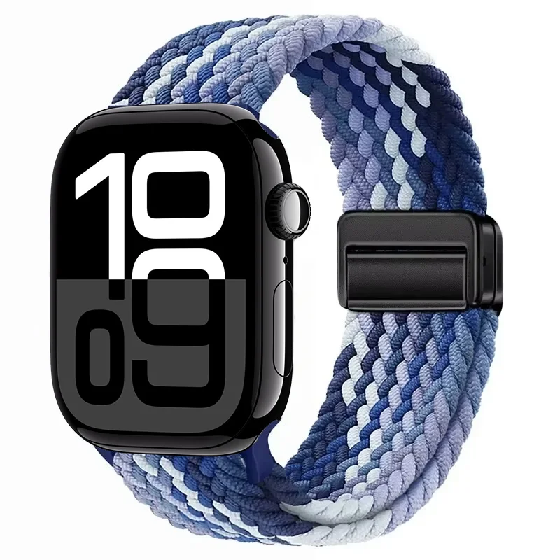 Nylon Braided Adjustable Strap for Apple Watch - Durable and Stylish Watch Band Accessory