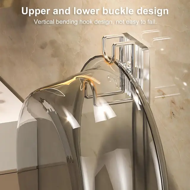 2Db Tároló Állványok Felső Alsó Csat Falra Szerelt Nem Lyukasztó Függőleges Hajlítás Elleni Küzdelem