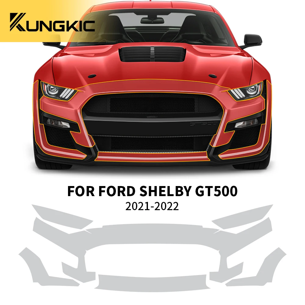 Per Ford Shelby Gt500 2021-2022 Auto Esterno Originale Pretagliato Ppf Protezione Vernice Tpu Pellicola Trasparente Adesivo Antigraffio