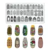 Nail Art Templates European architectural pattern angel priest Flower Geometry Stamping Plates DIY Image Printing Stencil Tools 5