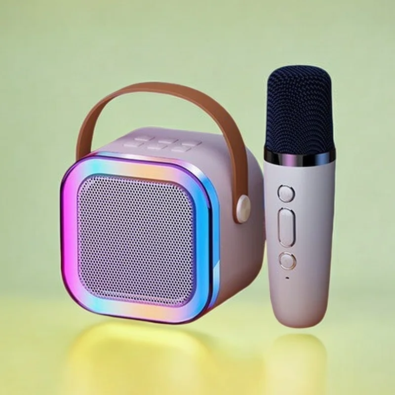 Wireless Microphones Machine KTV DSP System Bluetooth Speaker HIFI Stereo Surround For Kids And Adults Party Gift