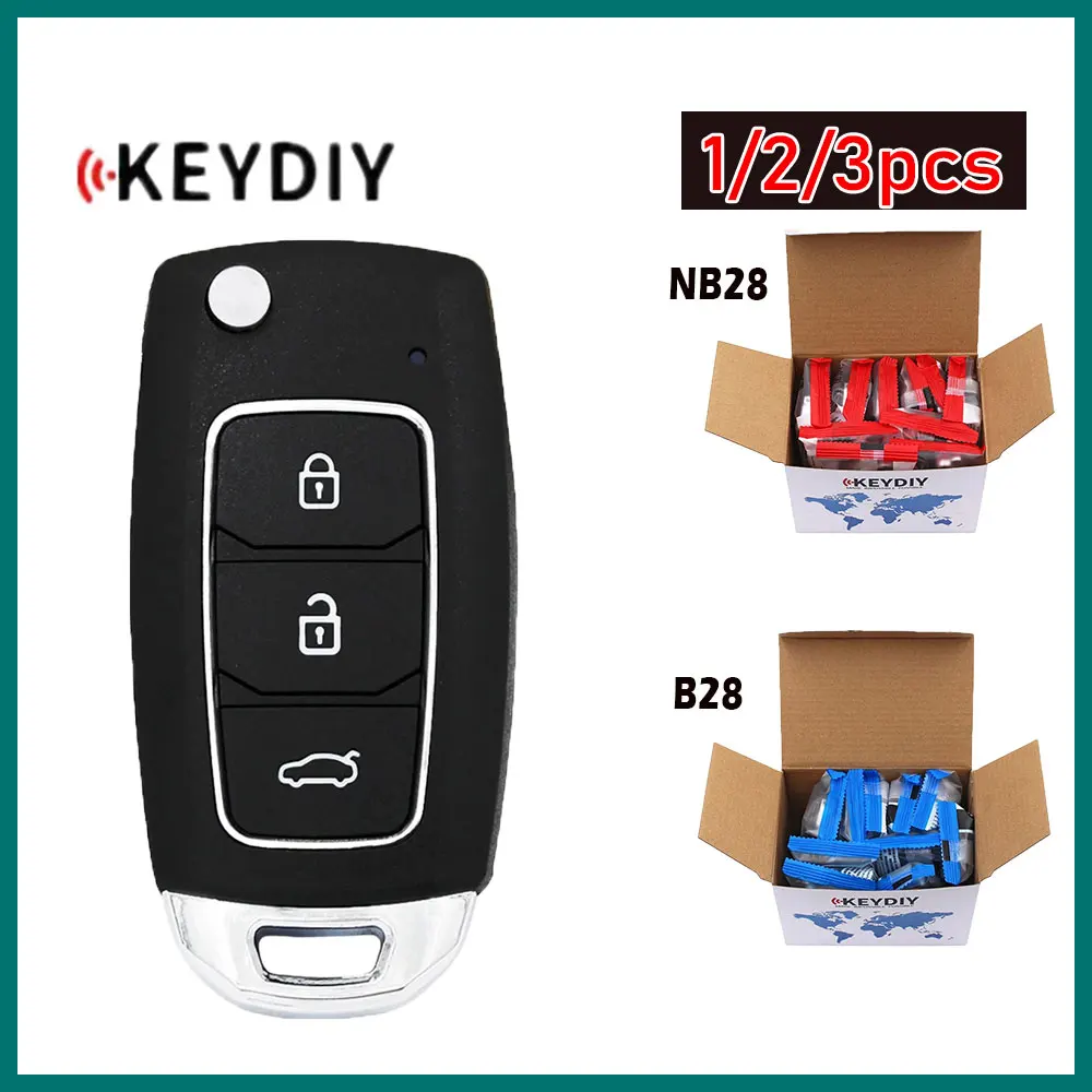 

1/2/3pcs KEYDIY NB28 B28 3 Buttons Universal Multi-functional Remote Key for KD-MAX/KD900/KD-X2 Key Programmer for Hyundai Style