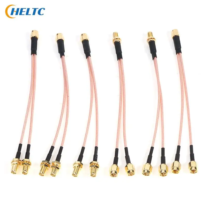 

RG316 Stranded Copper SMA to 2X SMA Male Female Y type Splitter Combiner Jumper Cable Pigtail