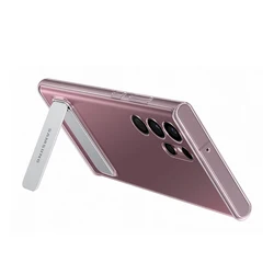 Clear Standing Cover Transparent Protective Case with Adjustable Viewing Angle - S22 Ultra S908B (Clear Standing Cover)