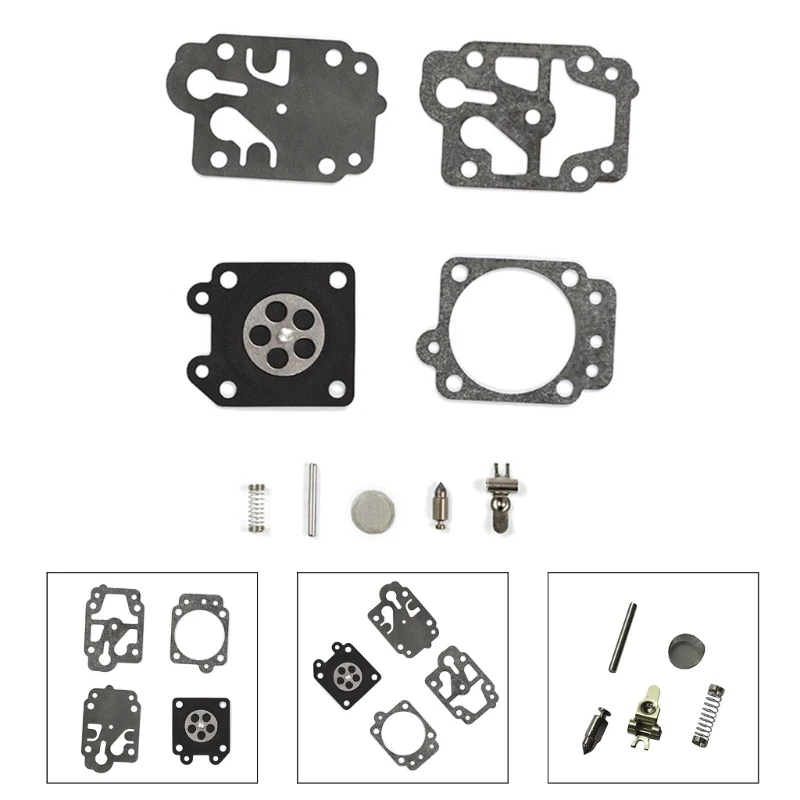 Carburetor Repair Diaphragms for Dirt Bike Motorcycle 26cc 33cc 43cc 49cc 52cc K0AF motorcycle carburetor carburetor repair tool kit carburetor repair tool