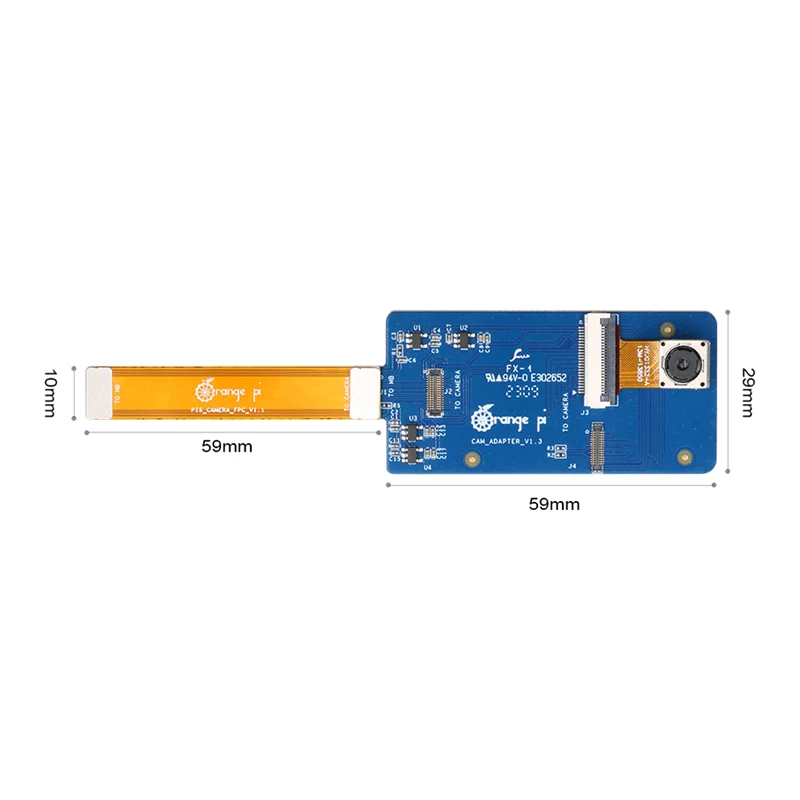 Módulo de Câmara hd Orange pi Oficial 13mp 13850 Distância Focal 3000 mm Rk3358 s Sbc Opi 5b Plus - Imagem 3