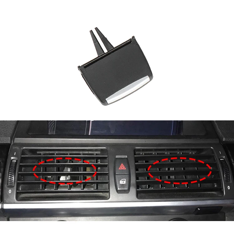 Car Front Air Conditioning Vent Paddle Vent Grille Adjustment Paddle For BMW X5 X6 E70 2007-2013