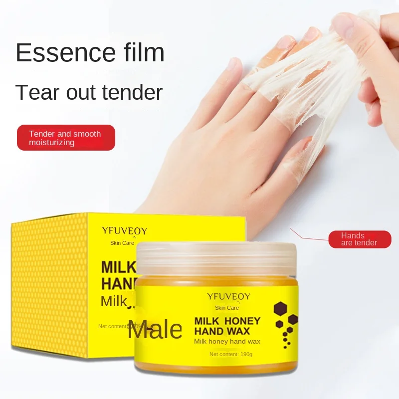 Gold Milk Honey Hand Wax Mask Moisturizing Exfoliating Hydrating Moisturizing Tear and Pull Hand Mask Care