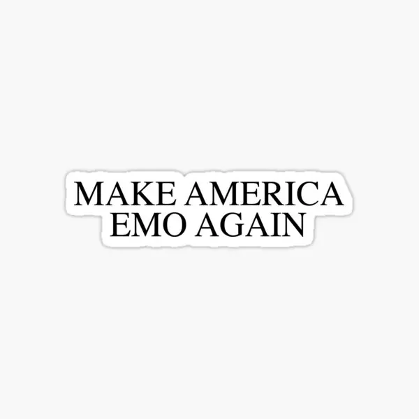 

Make America Emo Again 5PCS Stickers for Room Decor Home Funny Bumper Water Bottles Wall Luggage Stickers Decorations