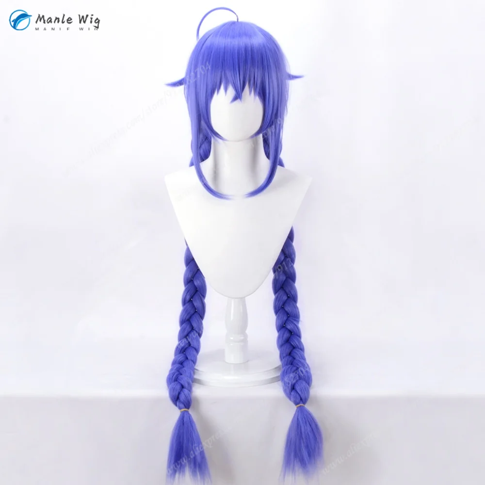 Zaion Cosplay Perücke – Kurze Lockige Blaue Synthetik-Perücke Mit Haarnetz Für Anime, Comic Con & Halloween