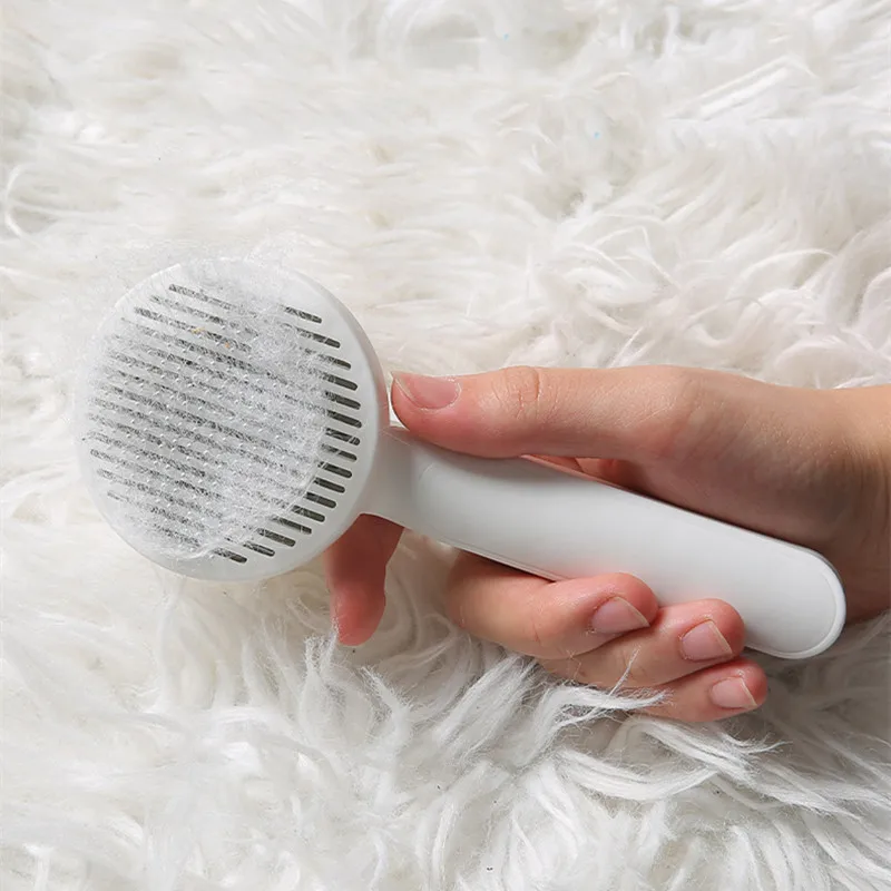 Title 7, Self Cleaning Slicker Brush for Dog and Cat Rem...