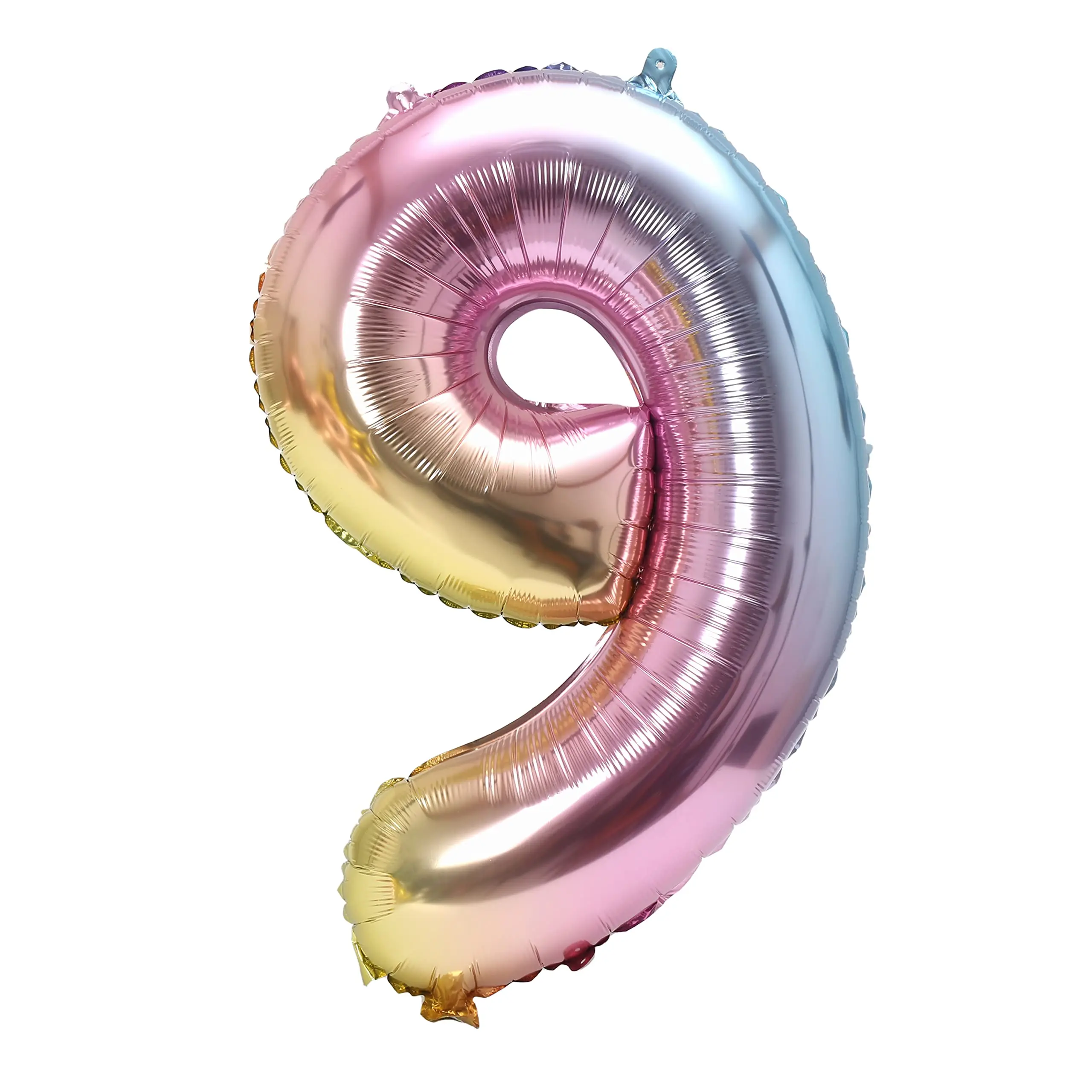 Rainbow Gradient Number Foil Balloon for Celebrations – 32-Inch