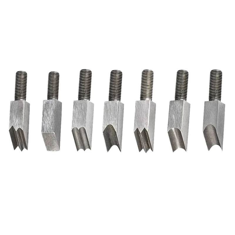 

AT35 7 Pcs Chamfer Planer Head Woodworking Blade Edge Corner Plane Bevel Manual Planer Chamfering Trimming Accessories