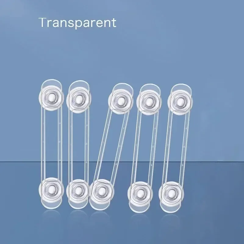 Child Lock 3/5pcs Child Safety Lock Multi-functional Baby Drawer Refrigerator Lock Transparent Anti-Opening Soft Strap