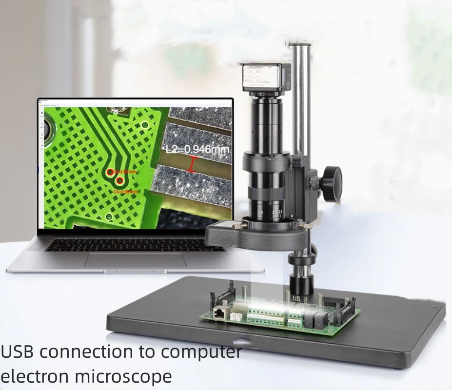 JY-503U Electronic Microscope USB Connected to Computer for Photography, Video Recording, Magnifier Band Measurement,em,loupe