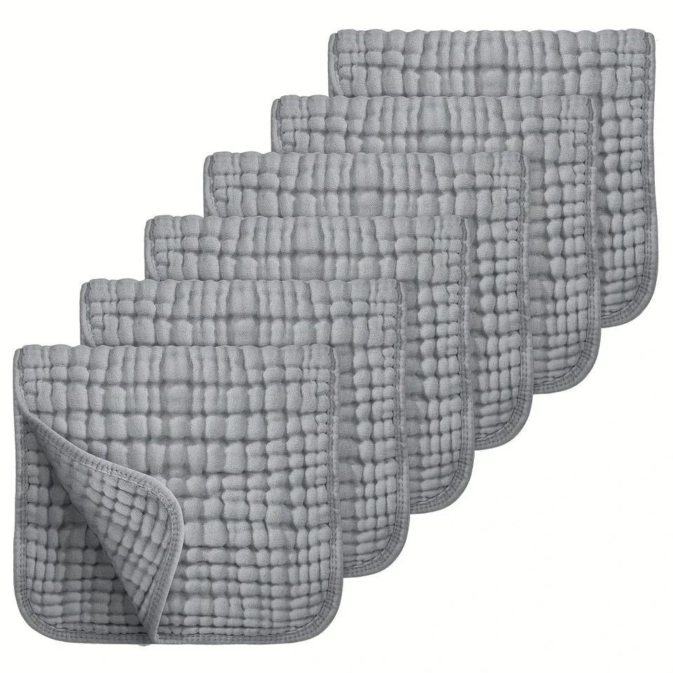 3 Pack Soft Cotton Baby Burp Cloths and Towels