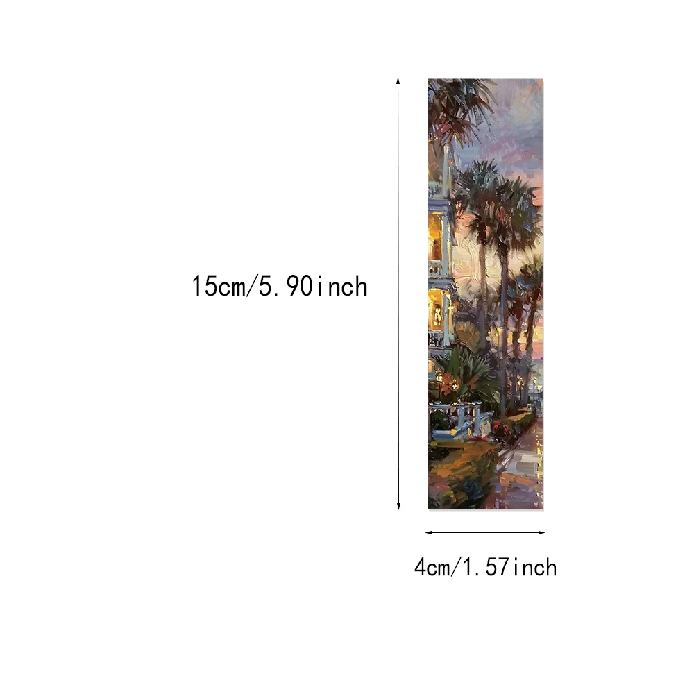 Oil Painting Landscape Bookmarks 30PCS Book Pages Study Room Student Supplies Gift