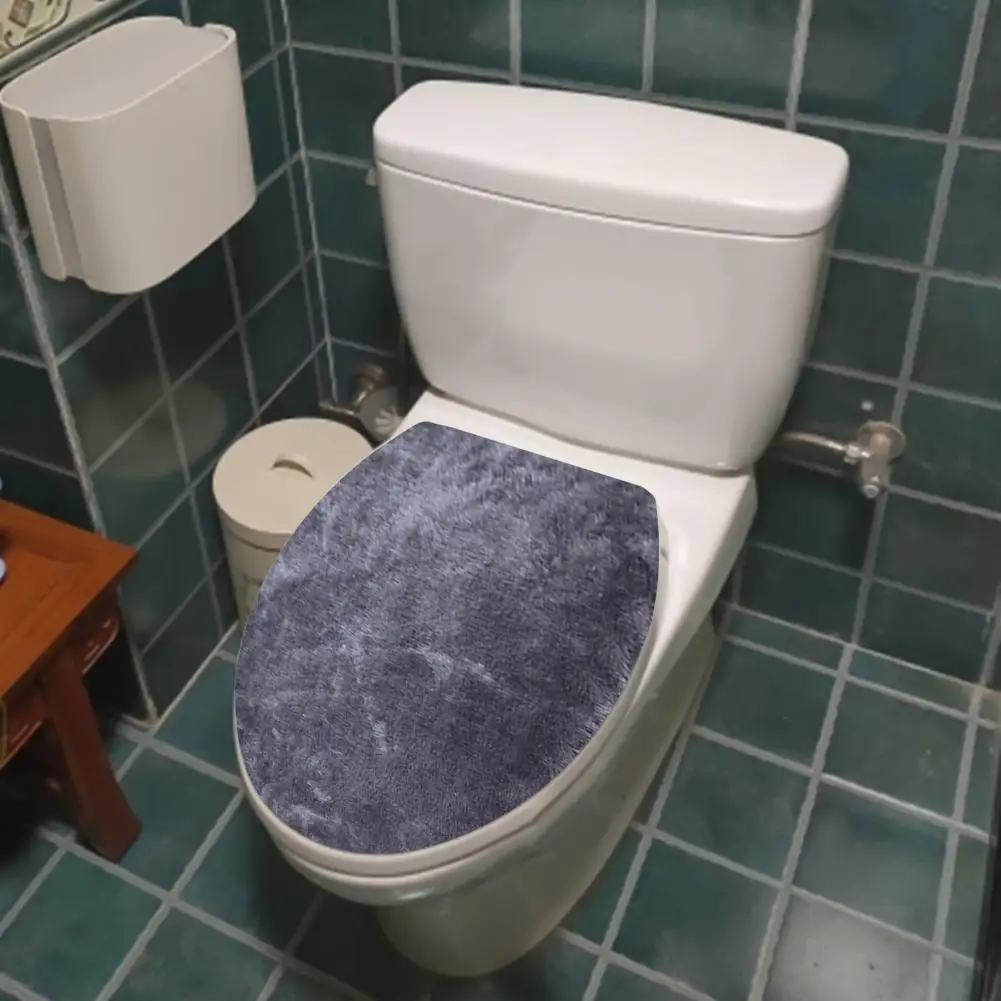Toilet Seat Cover Elastic Band Non-Slip Washable Bathroom Accessory