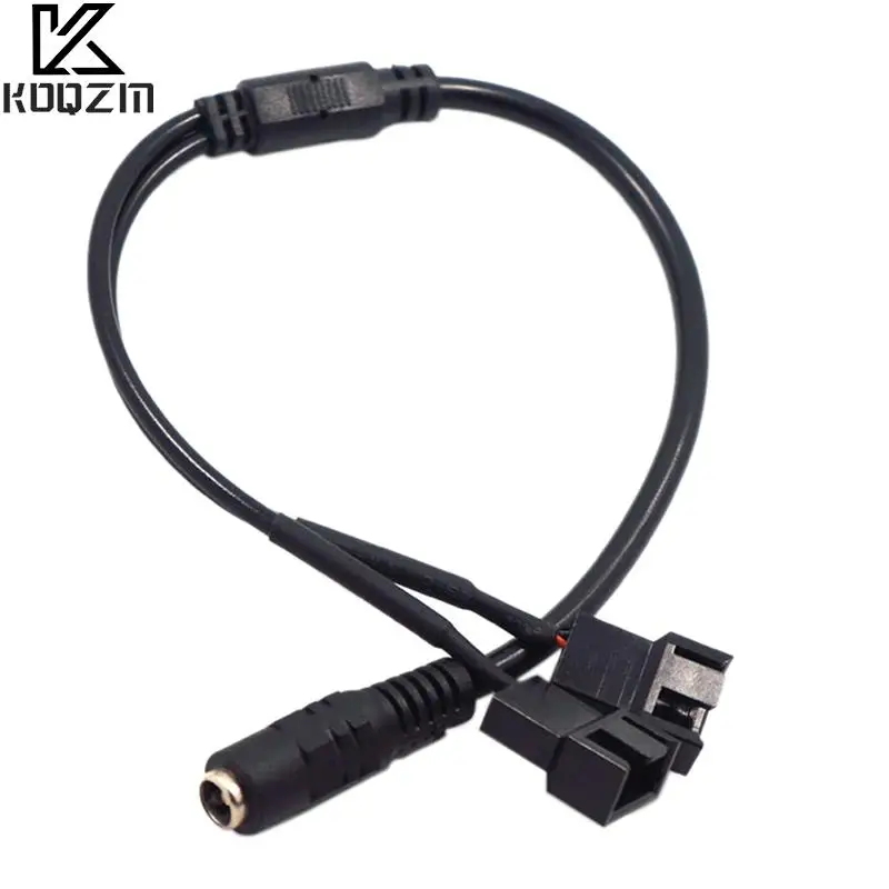 DC от 5521 до 4Pin PWM 4-контактный 2-сторонний компьютер ПК маршрутизатор вентилятор адаптер питания 12 В