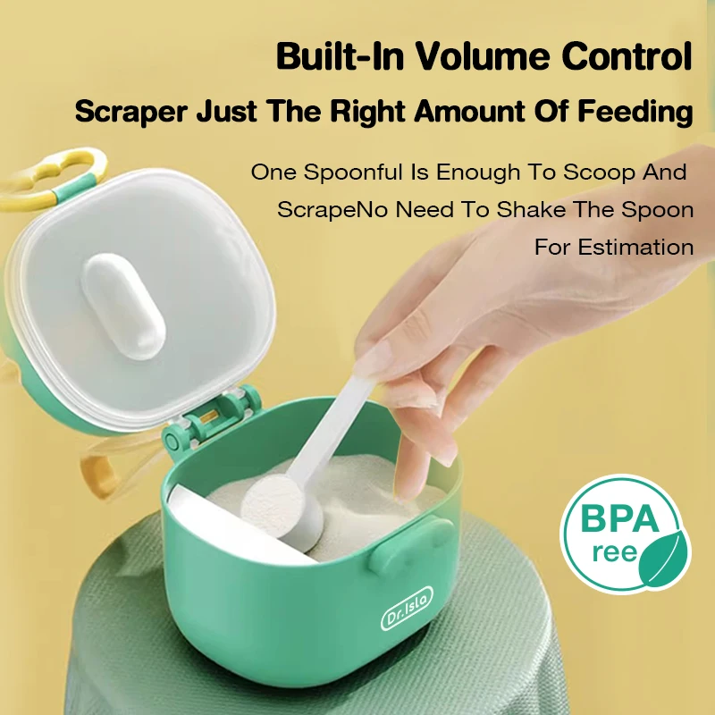 Baby Milk Powder Box Portable Infant Feeding Container Newborn Food Storage Box Powder Dispenser Kid Meal Toddler Snack BPA Free milk powder storage box