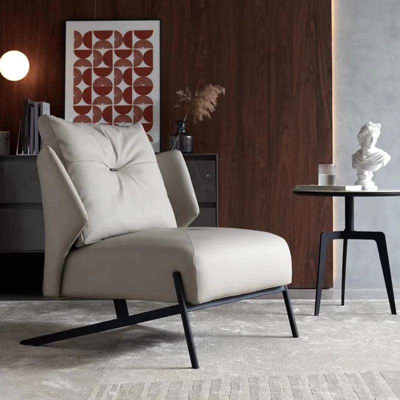 

Modern Grey Chairs Living Room Luxury Design Ergonomic Chairs Bedroom Minimalist Sillones Modernos Para Sala Home Furniture