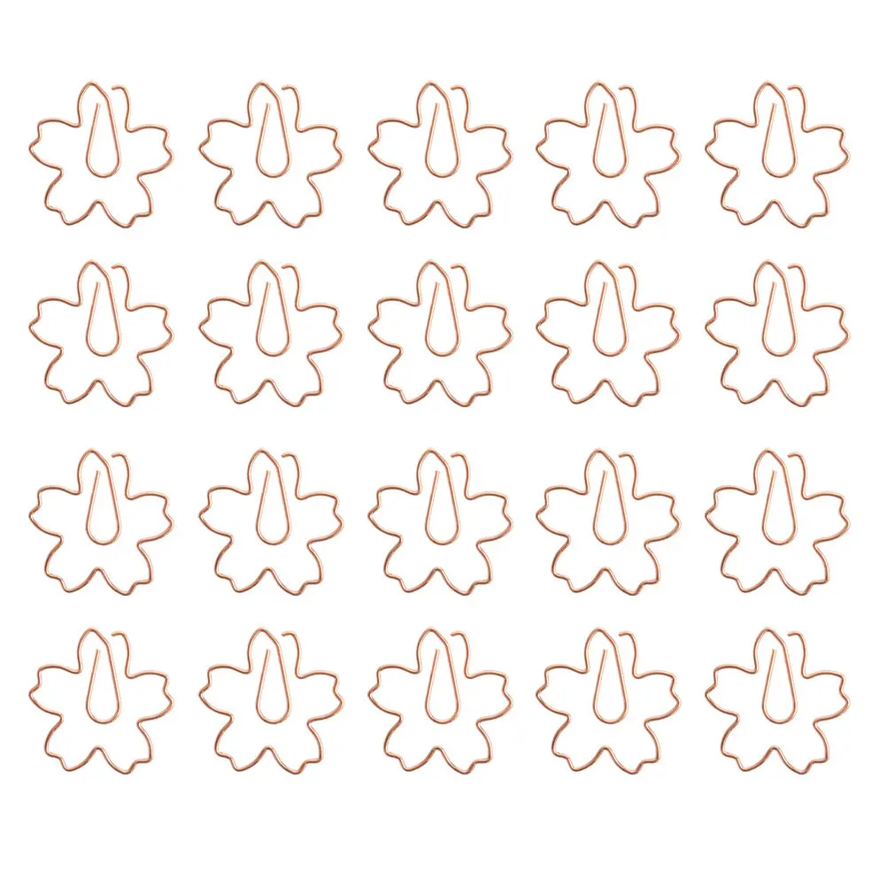 20Pcs 모양 북마크 클립 스테인레스 스틸 종이 클립 사무용품 재미 있은 사진 클램프 노트 홀더 메모 클램프